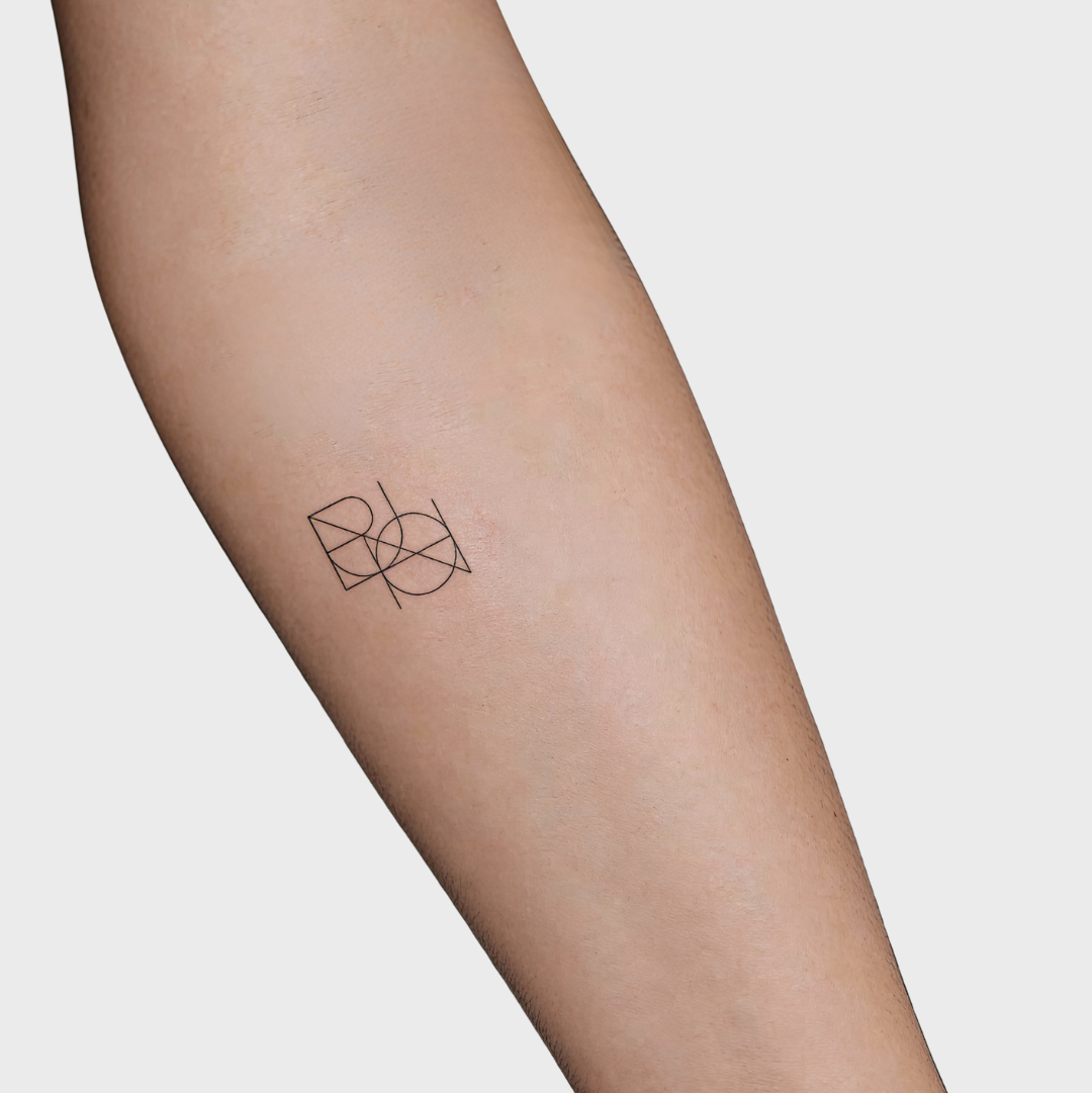 Joined Custom Logo Tattoo Design