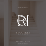 Elegant ROH monogram logo for Recovery Headquarters, designed by Danibydsgn, showcasing refined business branding and visual identity on a minimalist background.