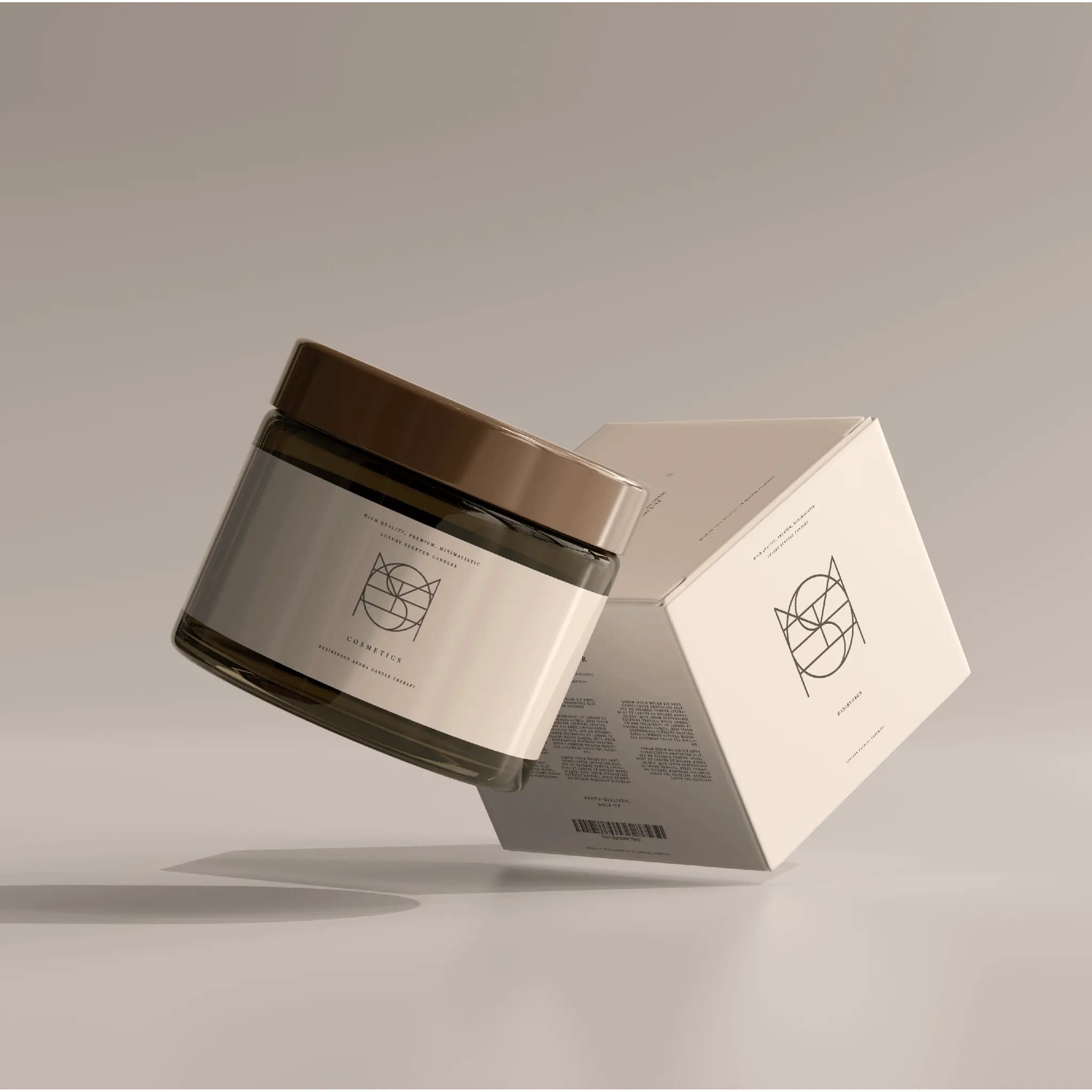 Cosmetics product packaging logo design and branding kit by Danibydsgn, featuring modern graphics and vibrant colors.