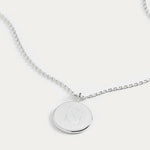 Sleek Sterling Silver Coin Necklace, featuring a single symbol Danibydsgn custom logo design engraved with precision. This elegant piece offers a personalized touch as a keepsake necklace, ideal for those who appreciate logo engraved accessories. With the option to add a name or special date, it becomes a meaningful gift that combines style and sentiment. This engraved necklace is perfect for everyday wear keepsake necklace or as a meaningful gift.  