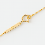 Branded clasp for Danibydsgn custom necklaces in 18k gold vermeil.