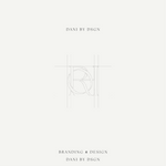A conceptual 'RQH' three initial monogram design by Danibydsgn, illustrating a refined blend of Business Initial Monogram Design and graphic design. This faint, intricate business monogram logo sketches the early stages of a sophisticated branding package. A masterful example of business initials logo development for website brand identity, clothing branding and small business branding.  Branding design created by Danibydsgn a professional business branding graphic designer.