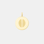 Minimalist two fingerprint pendant crafted in 18K gold vermeil by Danibydsgn. Features dual engraved fingerprints on a polished circular disc—an elegant, meaningful keepsake symbolizing love, unity, and connection. Perfect for luxury personalized jewelry collections.